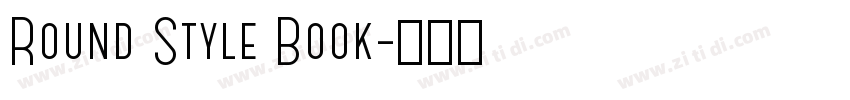 Round Style Book字体转换